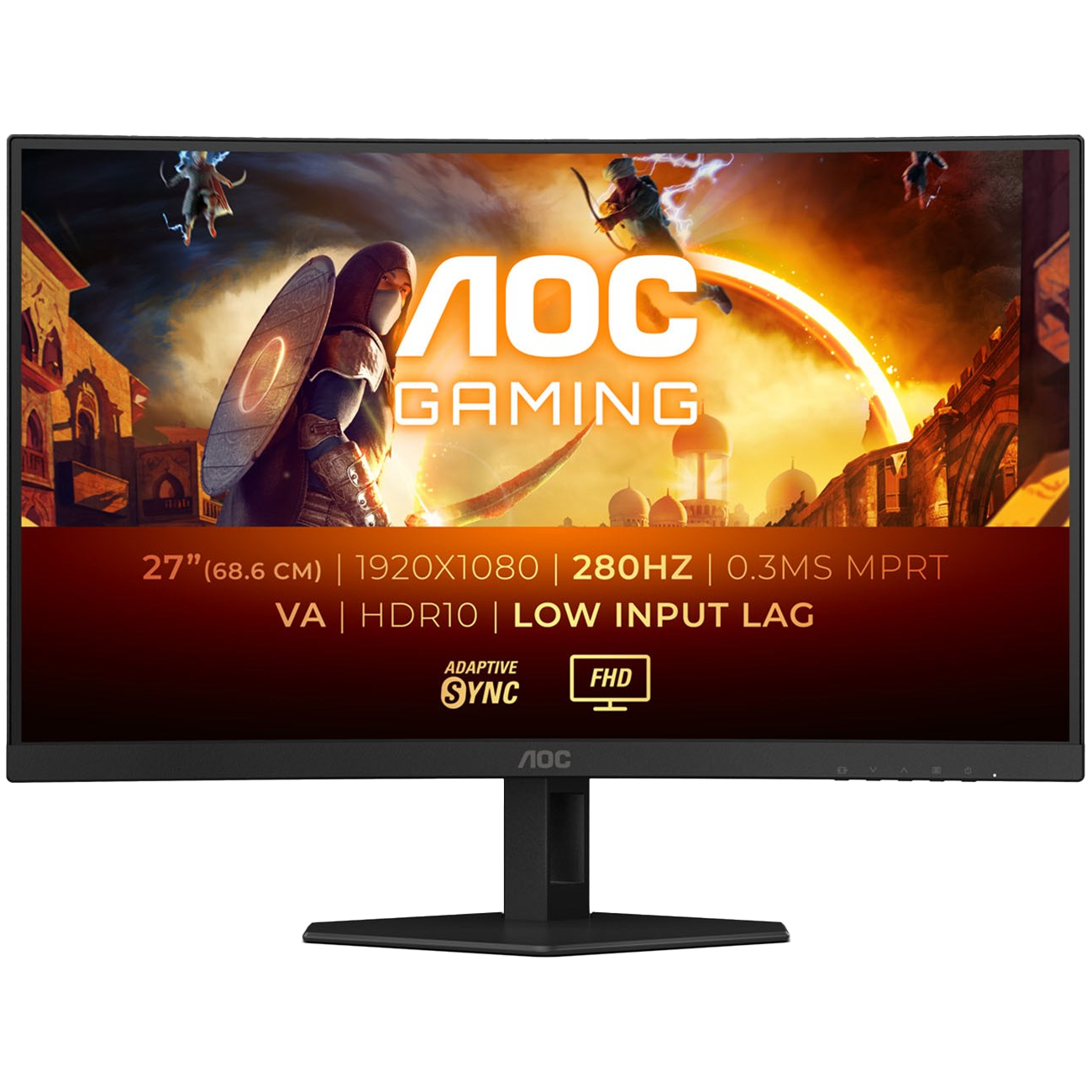 The AOC C27G4ZXE 27 inch Full HD Curved Gaming Monitor