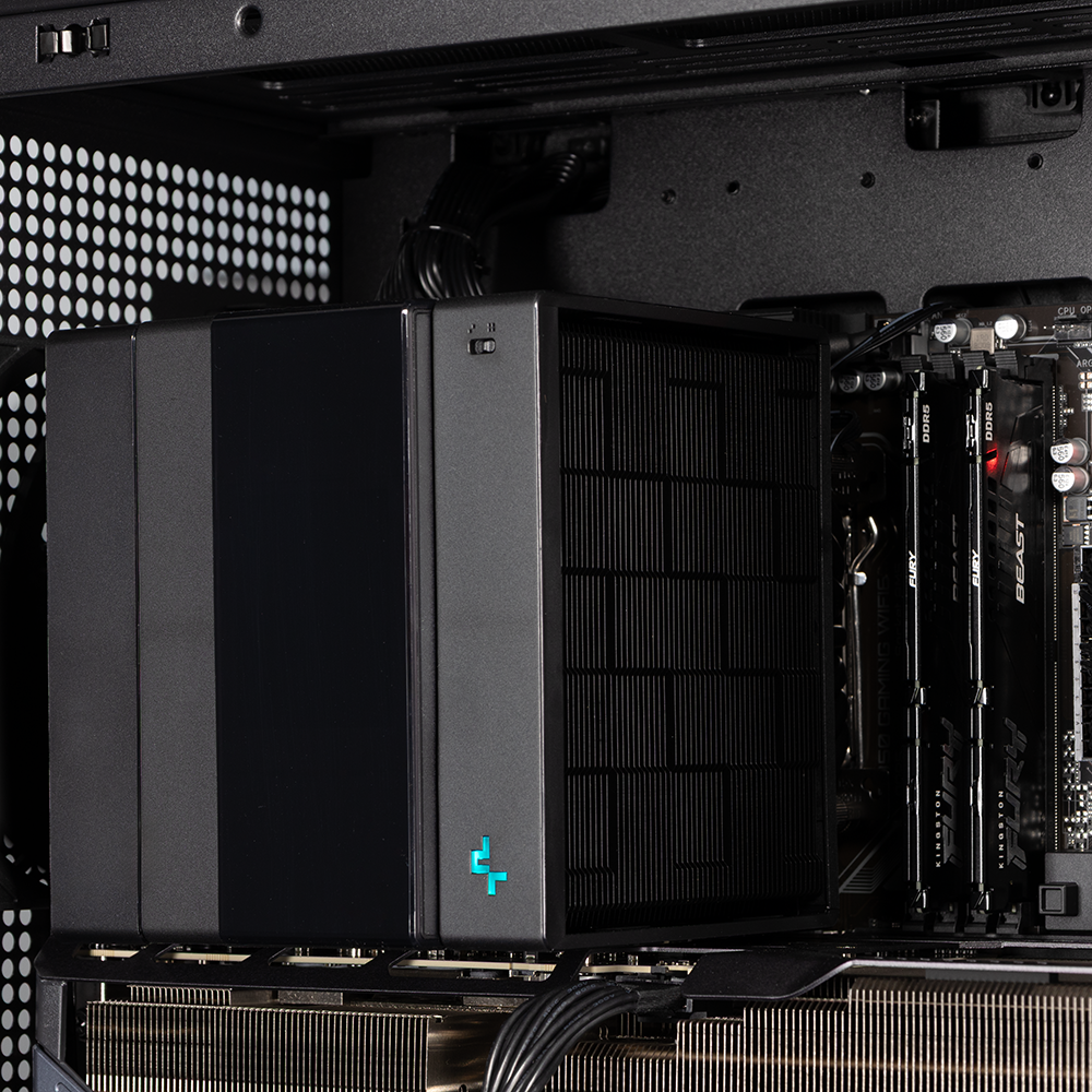 The CPU Cooler installed into the system