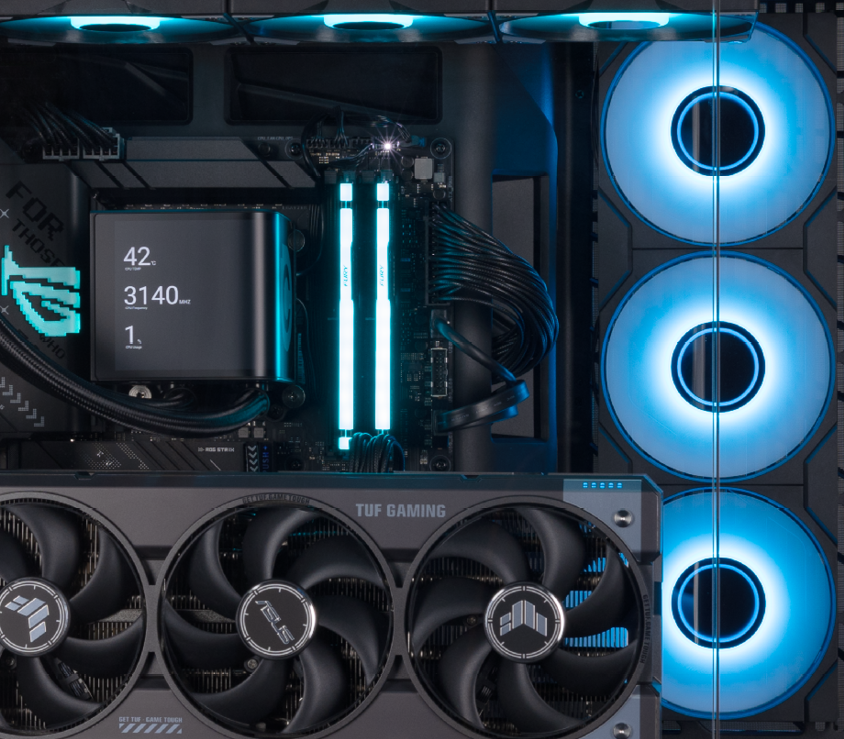 All the components that make up the Verge Icon gaming PC