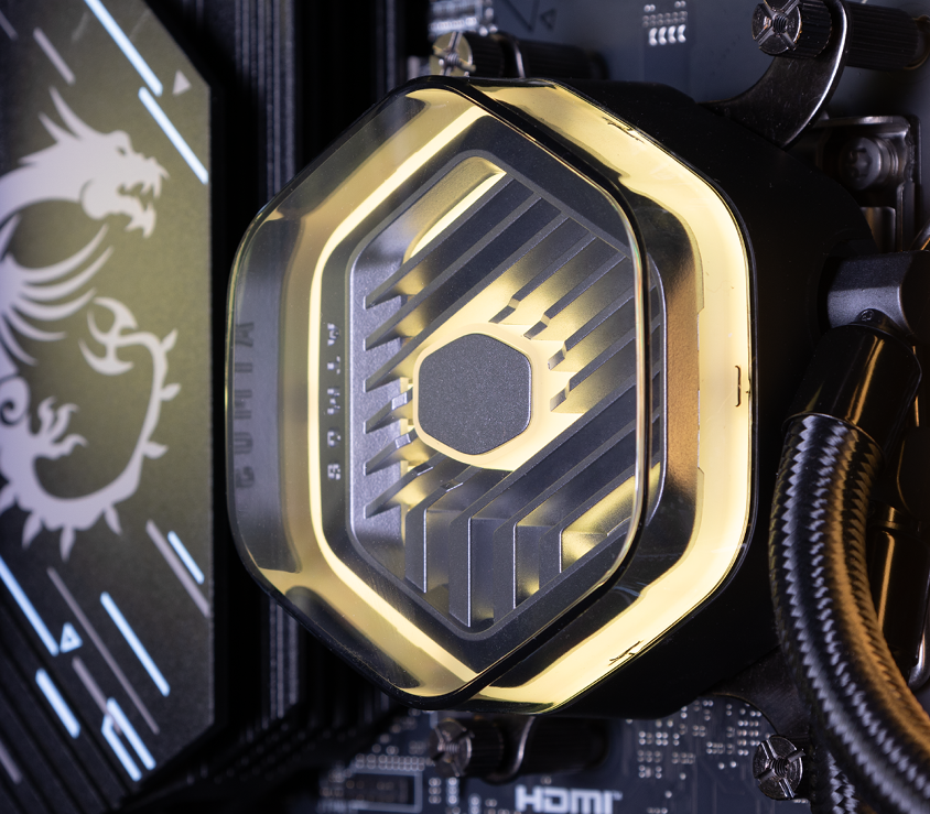 The CPU block of the Vantage Icon PC