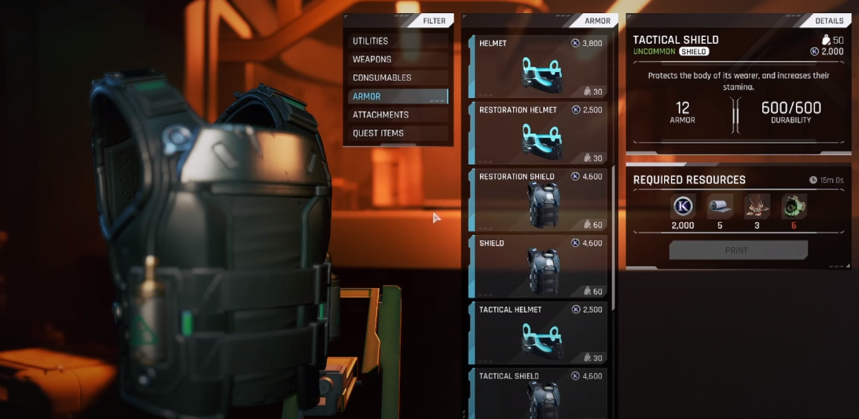 Printing and Crafting on Prospect Station