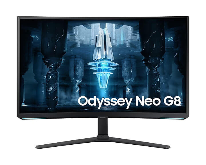 Image of the Samsung Odyssey Neo G8 gaming monitor 