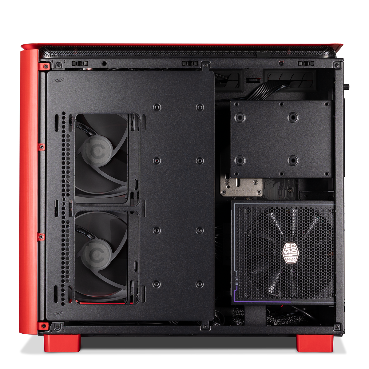 Forge GeForce RTX 5070 Ti Gaming PC in Red