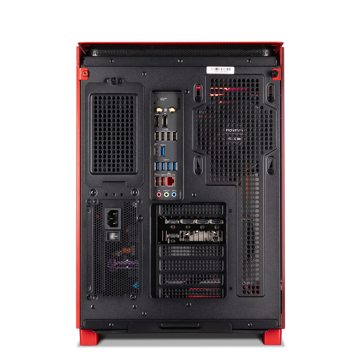 Forge GeForce RTX 5070 Ti Gaming PC in Red