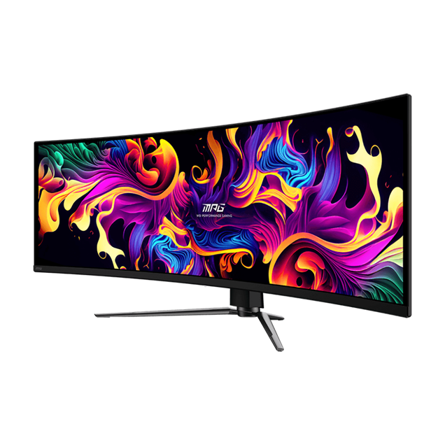 MSI MPG 491CQPX Dual Quad HD 49" Curved QD-OLED Gaming Monitor - Black