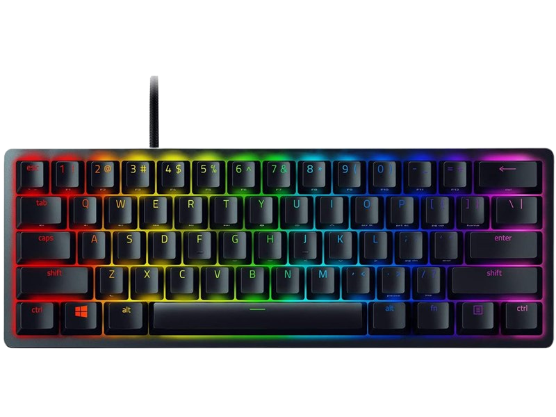 Razer Huntsman Mini 60% USB RGB Mechanical Gaming Keyboard Purple Switch UK Layout (RZ03-03391600-R3