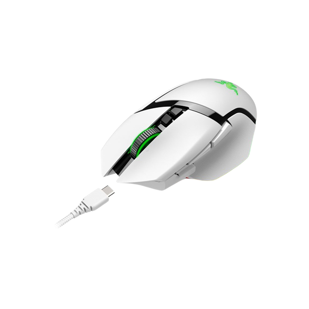 Razer Basilisk V3 Pro Customisable Wireless Gaming Mouse in White