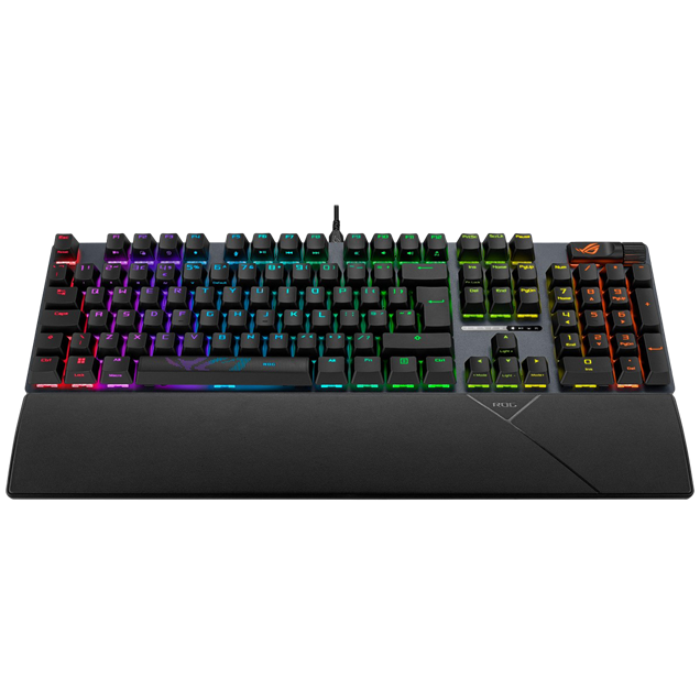 ASUS ROG Strix Scope II RX Mechanical RGB Gaming Keyboard in Black, ROG RX Red Switches