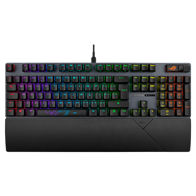 ASUS ROG Strix Scope II RX Mechanical RGB Gaming Keyboard in Black, ROG RX Red Switches