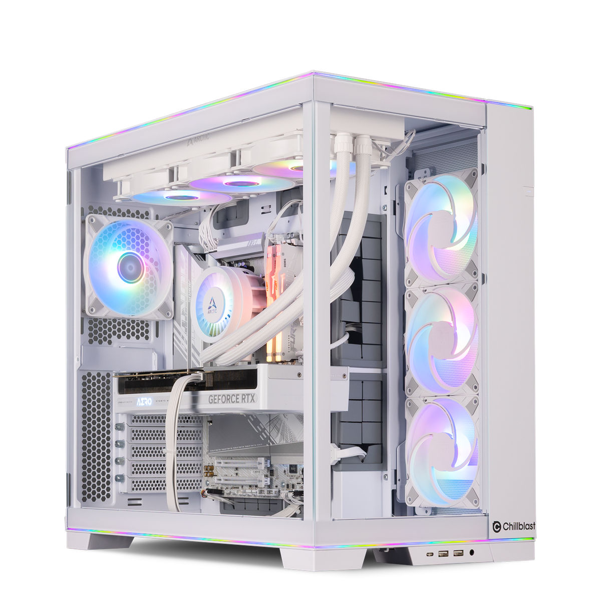 The Vertex Ryzen 7 RTX 5080 White Gaming PC