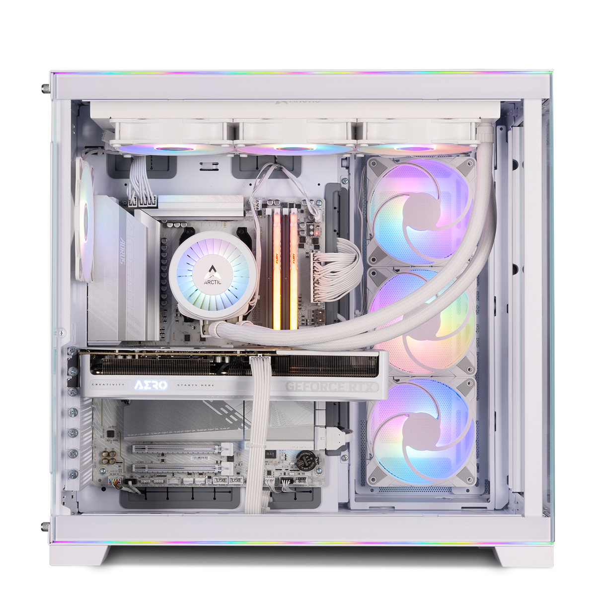 The Vertex Ryzen 7 RTX 5080 White Gaming PC