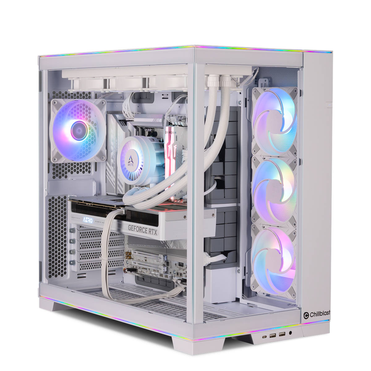 The Vertex Ryzen 7 RTX 5080 White Gaming PC