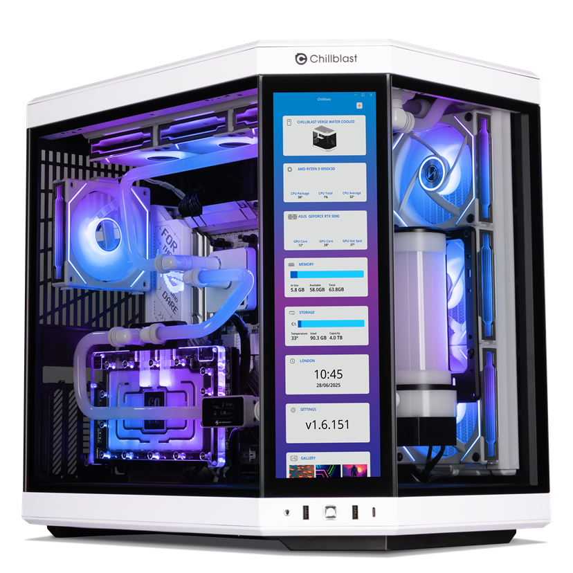 The Verge Ryzen 9 RTX 5090 Water Cooled Gaming PC