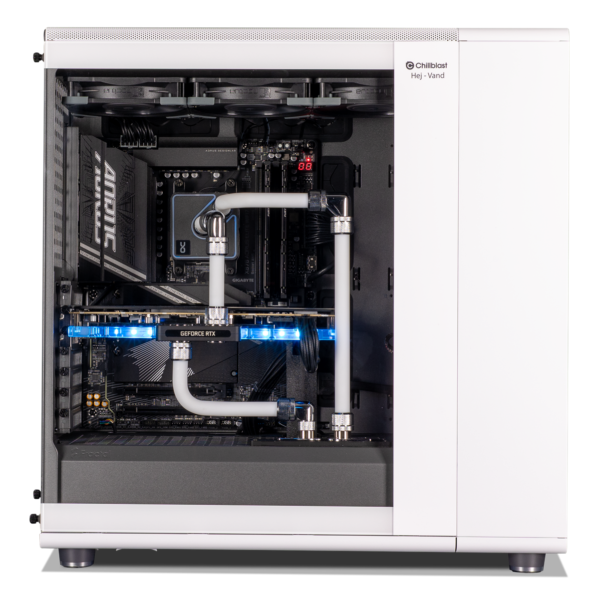 Vand Ryzen 9 RTX 5090 Water Cooled White Creator PC