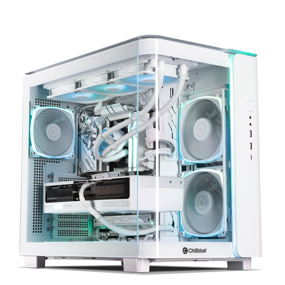 Forge GeForce RTX 5070 Ti Gaming PC in White