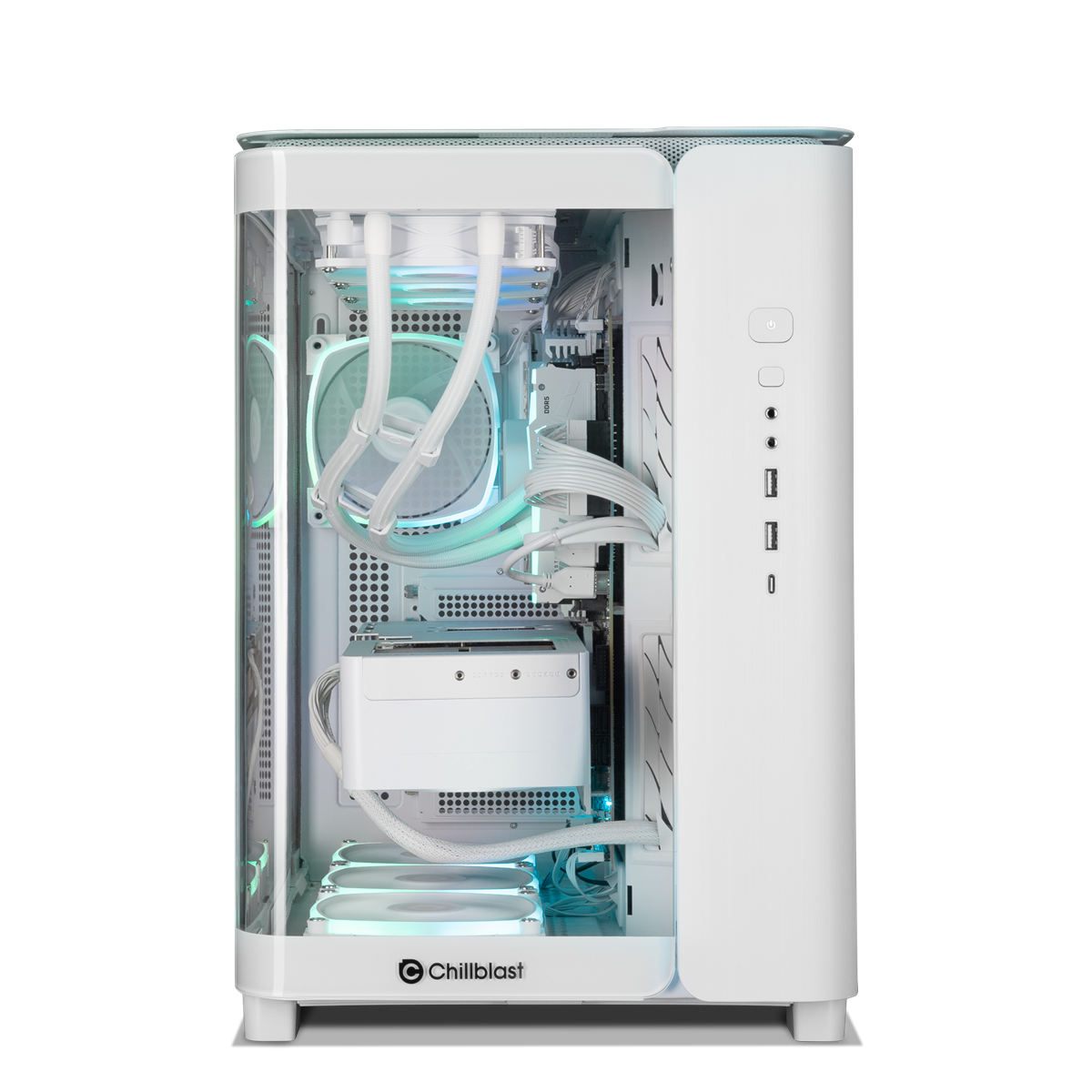 Forge GeForce RTX 5070 Ti Gaming PC in White