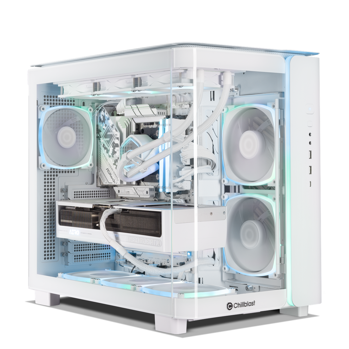Forge GeForce RTX 5070 Ti Gaming PC in White