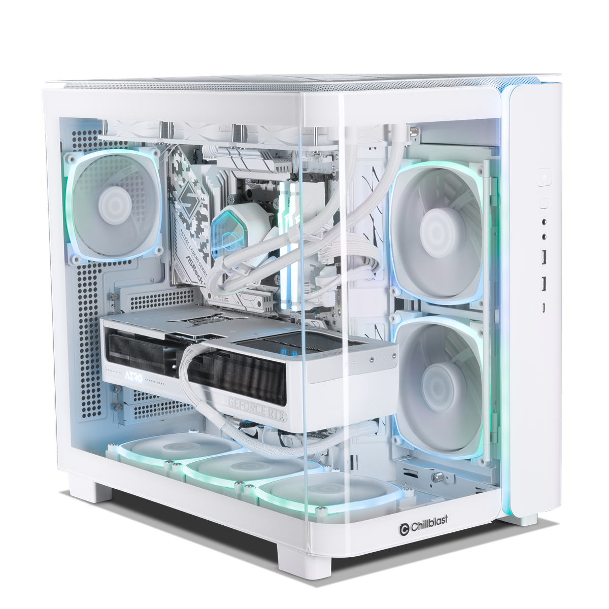 Forge GeForce RTX 5070 Ti Gaming PC in White