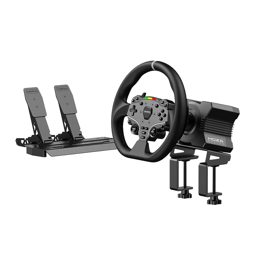 MOZA Racing R5 Bundle - R5 Direct Drive Wheelbase, ES Steering Wheel, SR-P Lite Pedals
