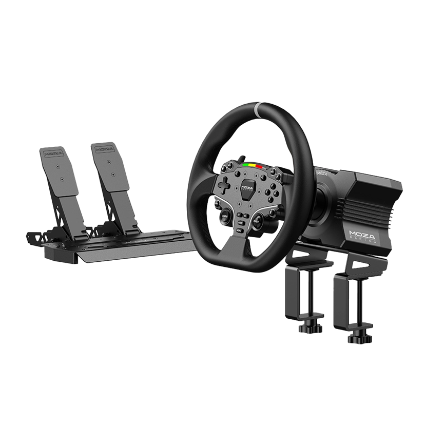 MOZA Racing R5 Bundle - R5 Direct Drive Wheelbase, ES Steering Wheel, SR-P Lite Pedals