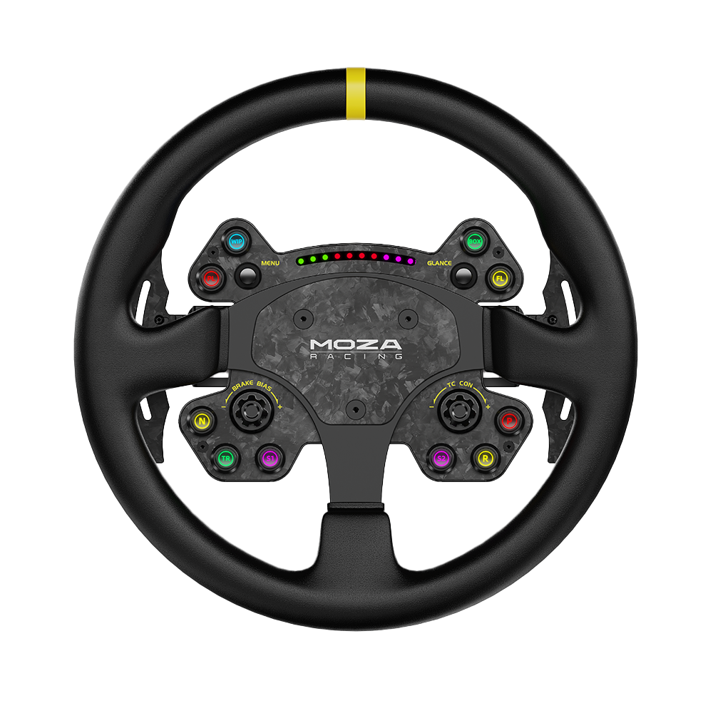 Moza Racing RS V2 Steering Wheel Round - Leather 33 cm (RS25)