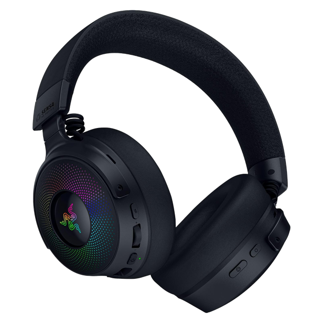 Razer Kraken V4 Pro Wireless Gaming Headset with Control Hub in Black